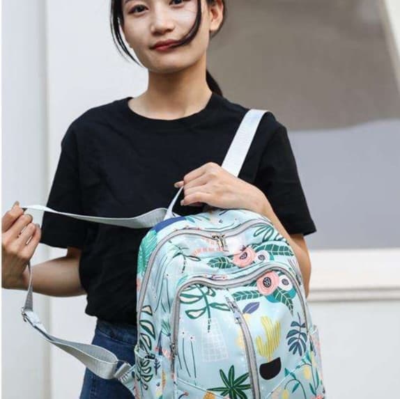 南国植物柄マザーズバッグ