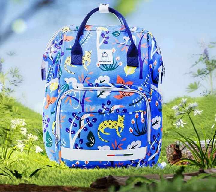 マザーズバッグ 花とキリンのマザーズ軽量リュック