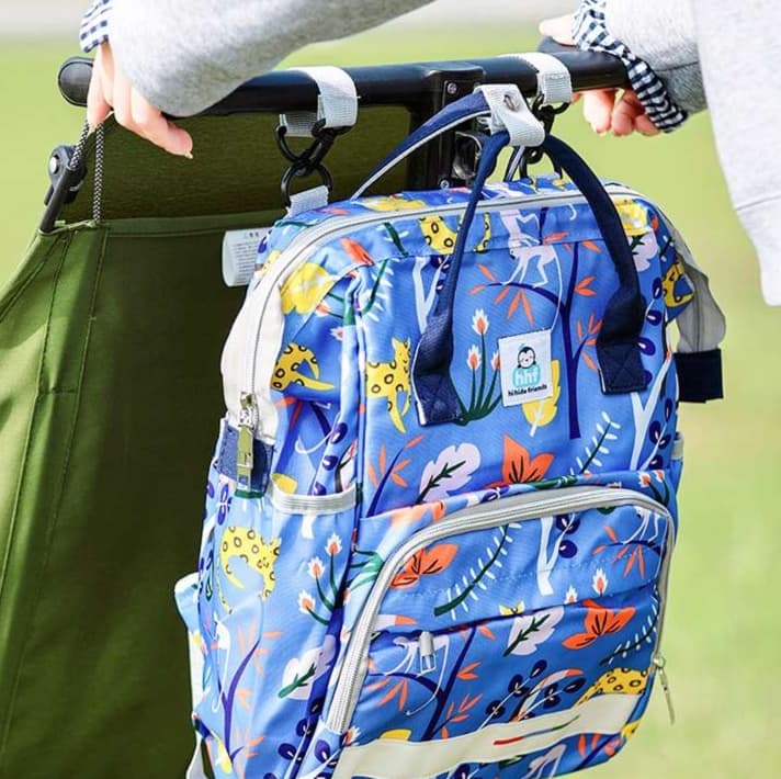 マザーズバッグ 花とキリンのマザーズ軽量リュック