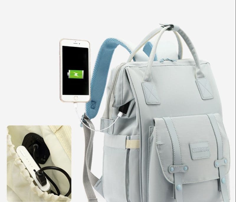 マザーズバッグ マザーズバッグ シンプル上品マルチポケットリュック