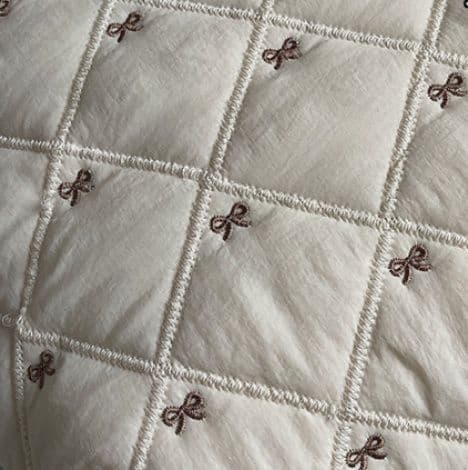 マザーズバッグトートキルティングリボン刺繍大容量