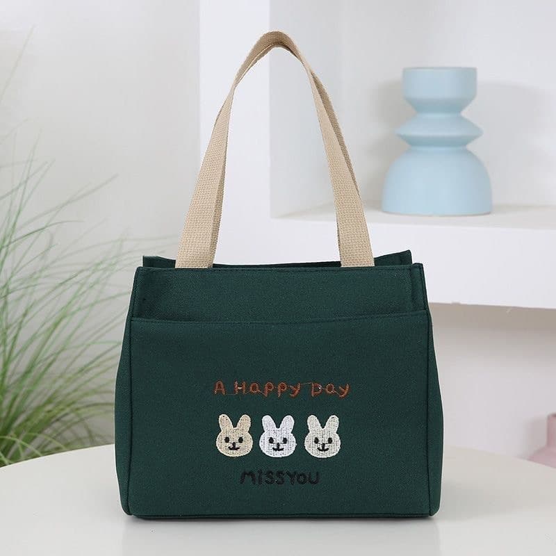 マザーズバッグ うさぎ刺繍入り育児バッグ