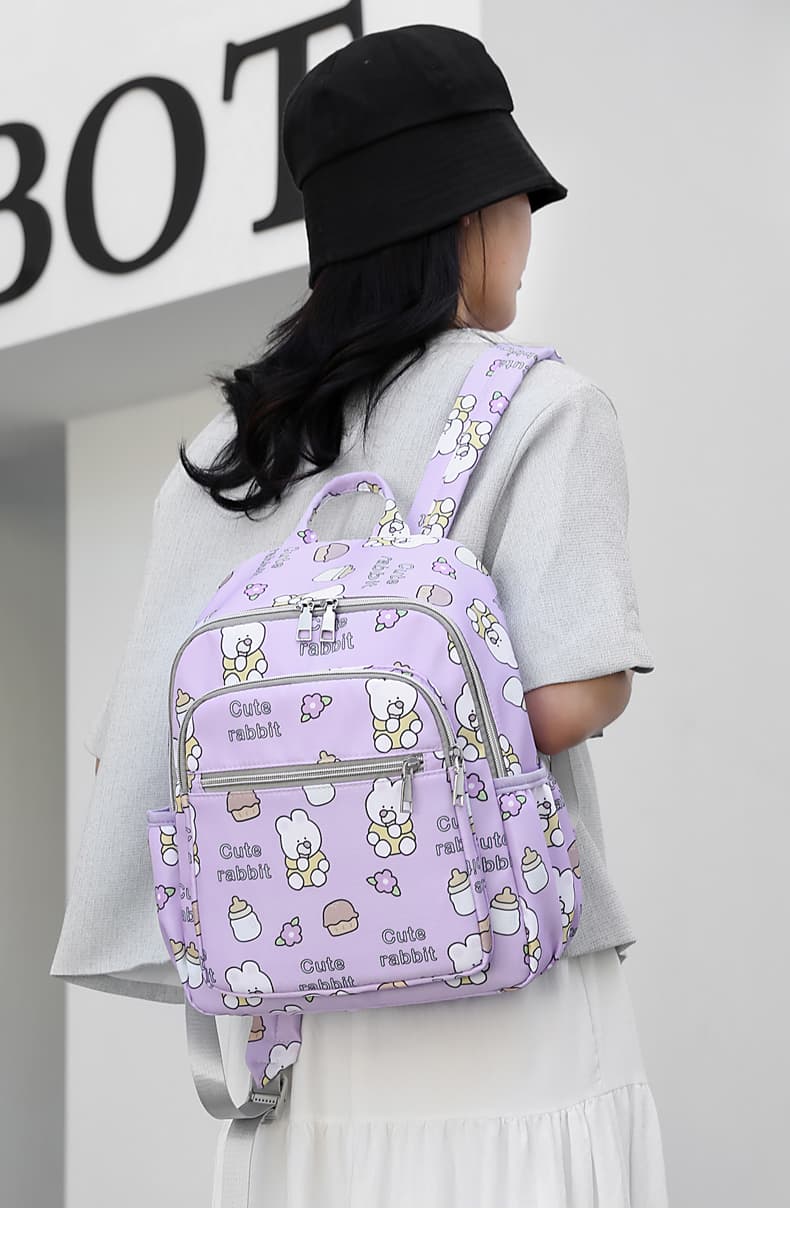 マザーズバッグ 多機能ぬいぐるみ付きマザーズリュック