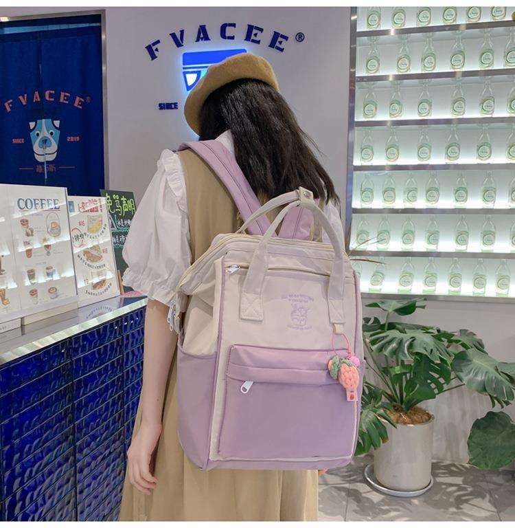 バックパック型パステルカラーマザーズバッグ
