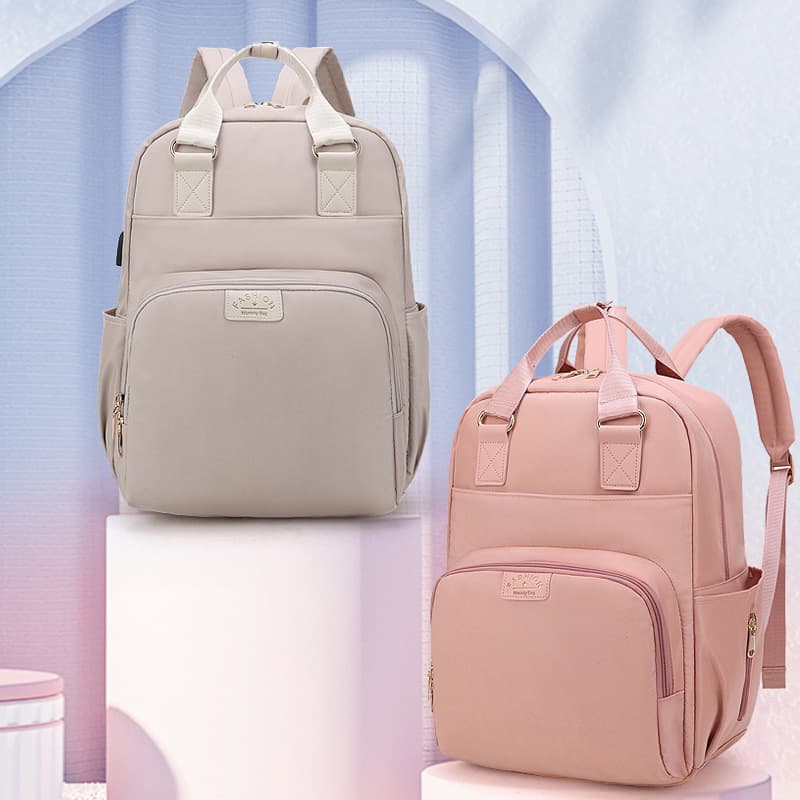 マザーズバッグ 機能的収納ポケット付き親子リュック