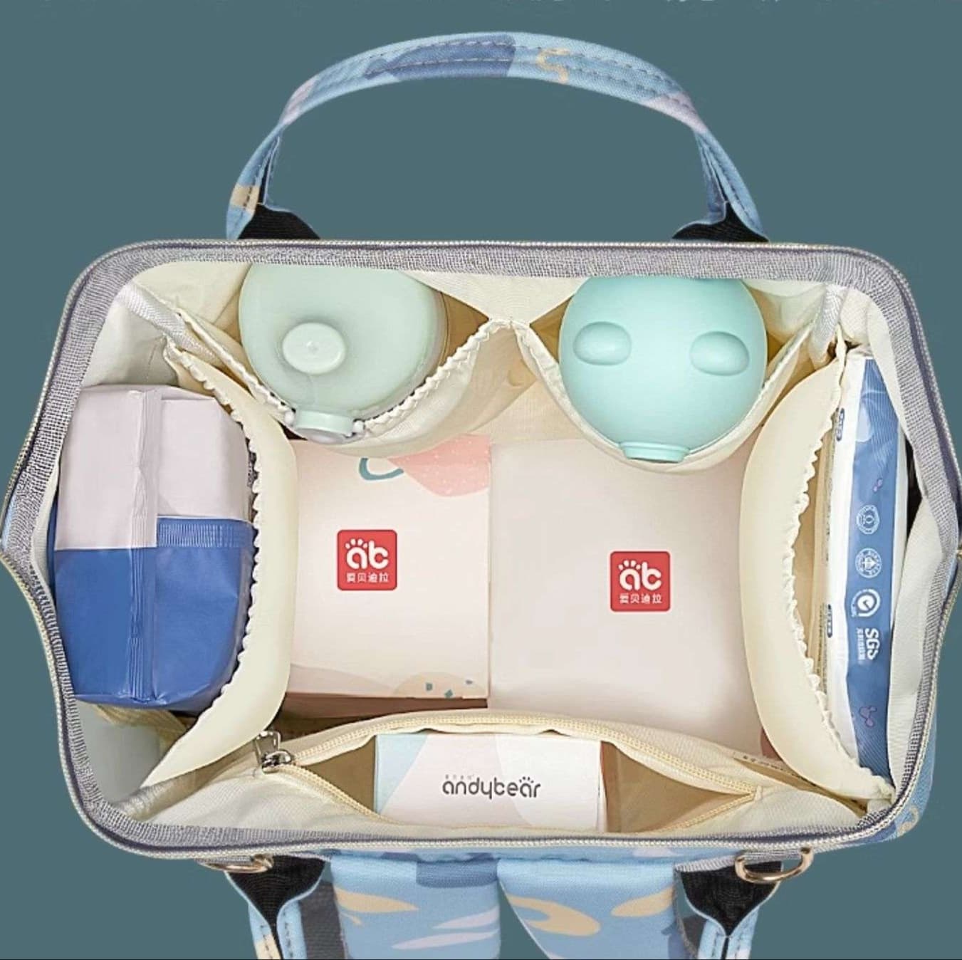 マザーズバッグ ふんわり優しい雲柄マザーズリュック