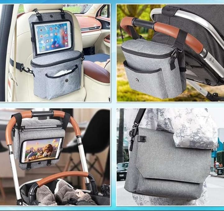 タブレット収納マルチポケットマザーズバッグ